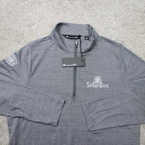 Travis Mathew Sweatshirt NWT Womens XL Gray Crestview 1/4 Zip Golf Long Sleeve
